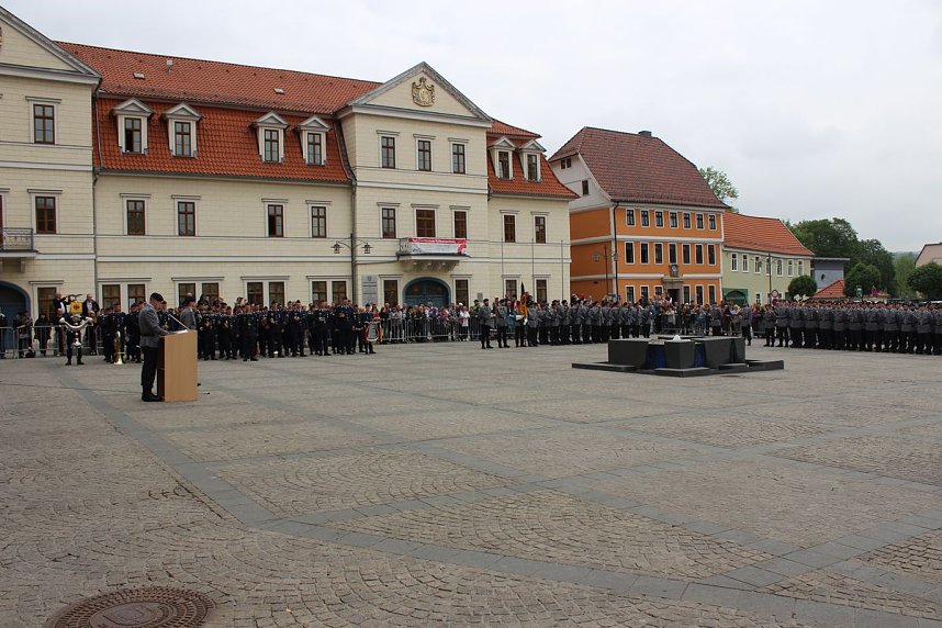 Vereidigung auf dem Marktplatz