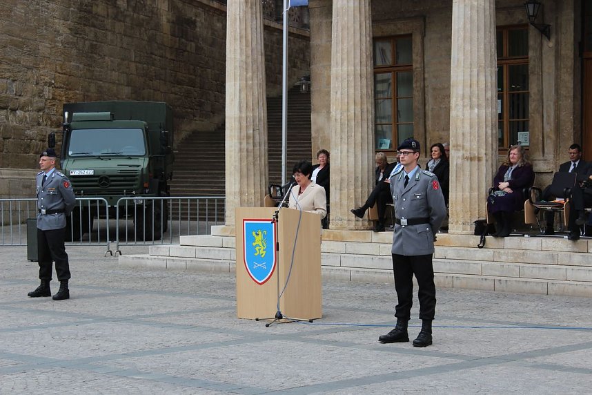 Vereidigung auf dem Marktplatz