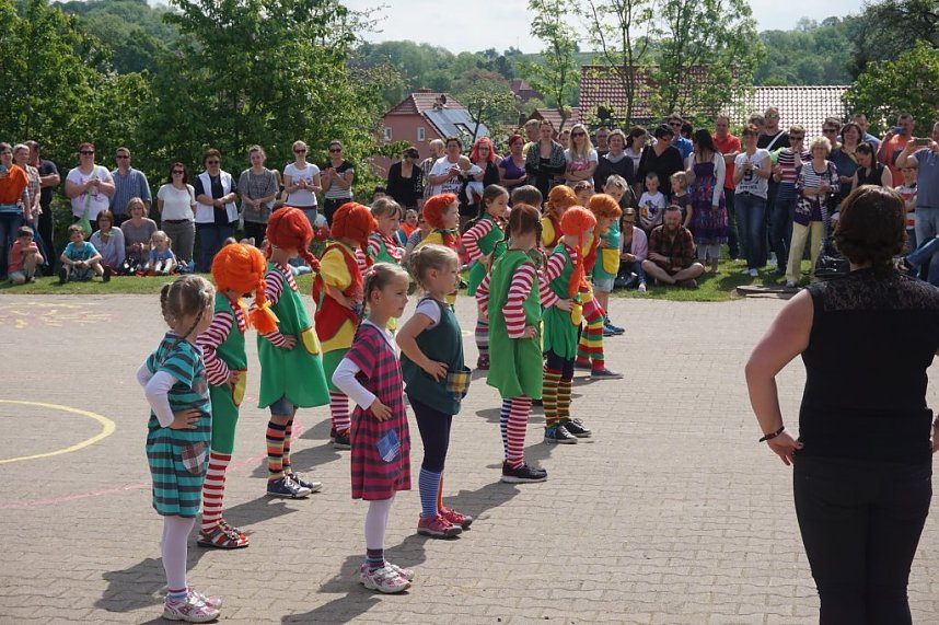Erste Hohensteintag in Klettenberg: Klasse 1 mit Pippi Langstrumpf