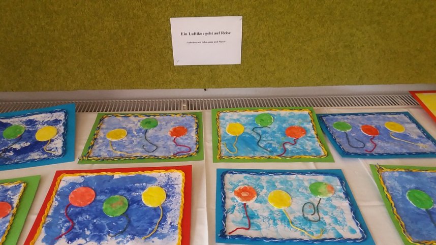 Kinderkunstausstellung in Kita Mackenrode