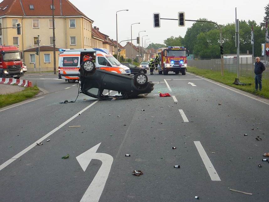 Unfall in der Helmestra&szlig;e