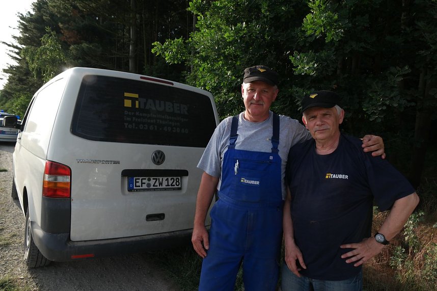 Die Sprengung einer Bombe