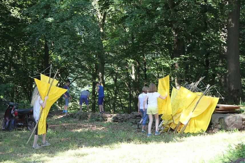 Proben auf dem Burgberg - am Samstag ist es soweit - Ritter Rost feiert auf dem Ilfelder Burgberg Geburtstag