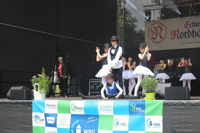 Das Tanzstudio Radeva gab auf dem Rolandsfest die Highlights ihres Repertoires zum Besten