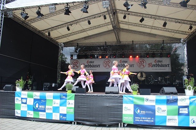 Das Tanzstudio Radeva gab auf dem Rolandsfest die Highlights ihres Repertoires zum Besten