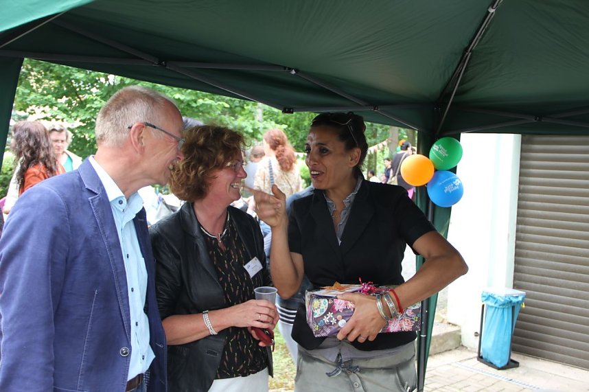 Jede Menge Aktionen und viele fr&ouml;hliche Kinder auf dem Sommerfest des Nordh&auml;user Familienzentrums