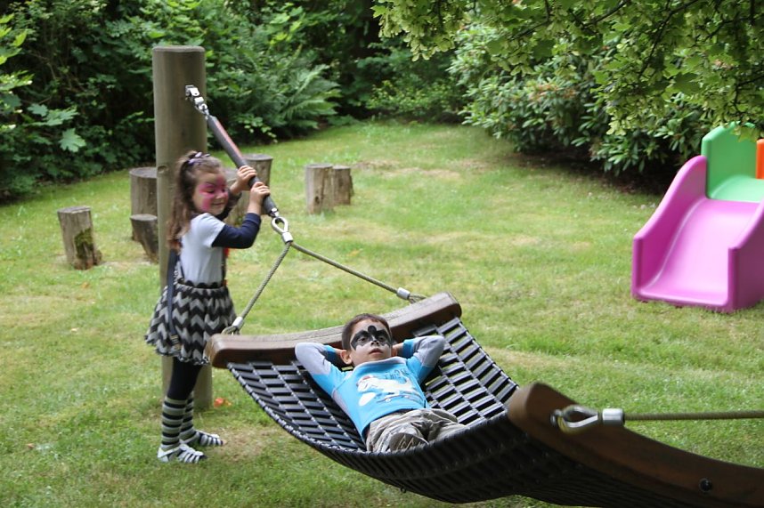 Jede Menge Aktionen und viele fr&ouml;hliche Kinder auf dem Sommerfest des Nordh&auml;user Familienzentrums