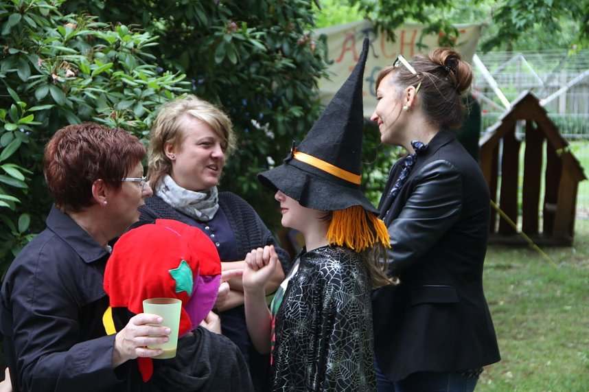 Jede Menge Aktionen und viele fr&ouml;hliche Kinder auf dem Sommerfest des Nordh&auml;user Familienzentrums