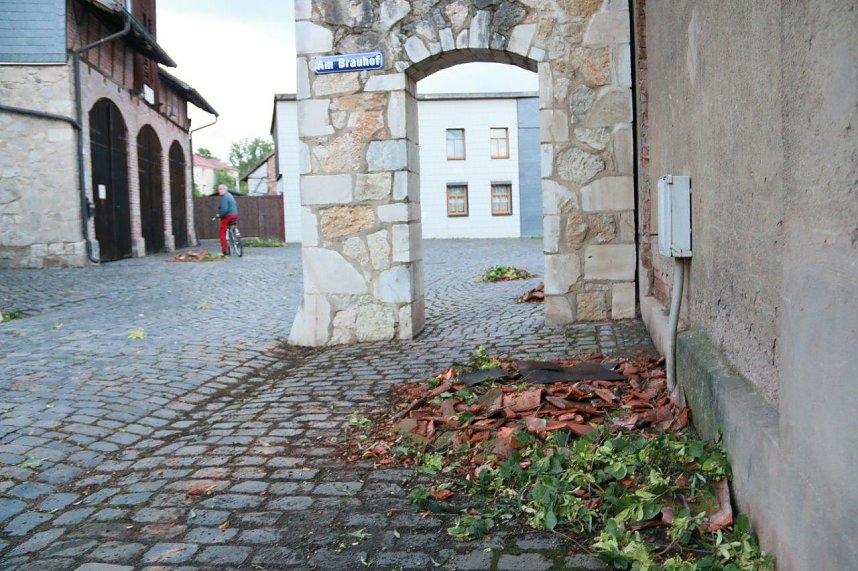 Windhose w&uuml;tet in Ellrich