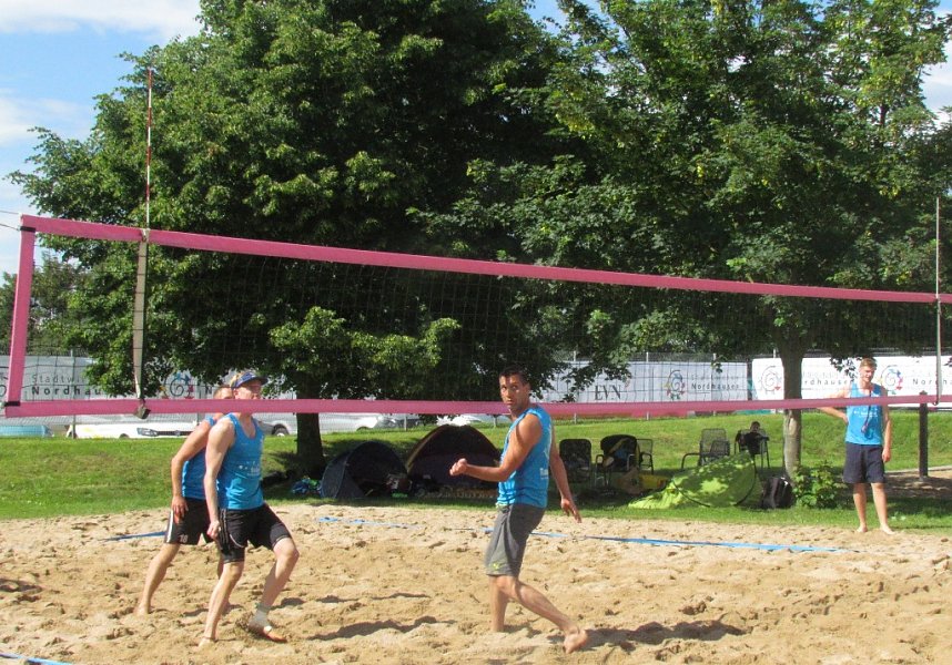 Toller Sport am Kiesteich-Strand