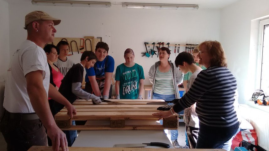 Europaletten mal anders - Entstehensprozess