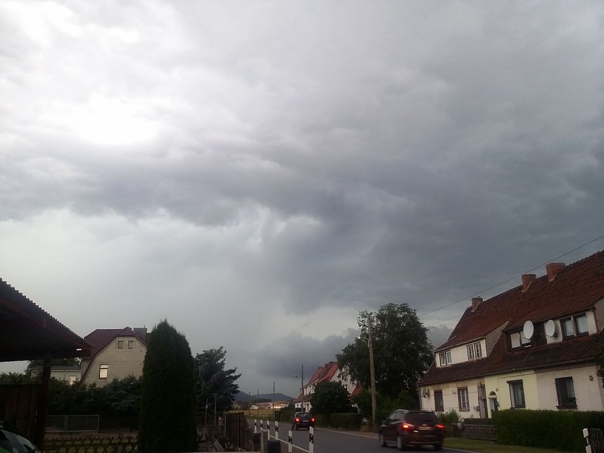 Unwetter &uuml;ber Bleicherode