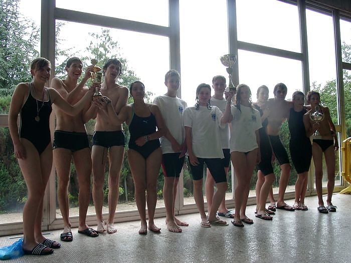 Bei Freunden geschwommen