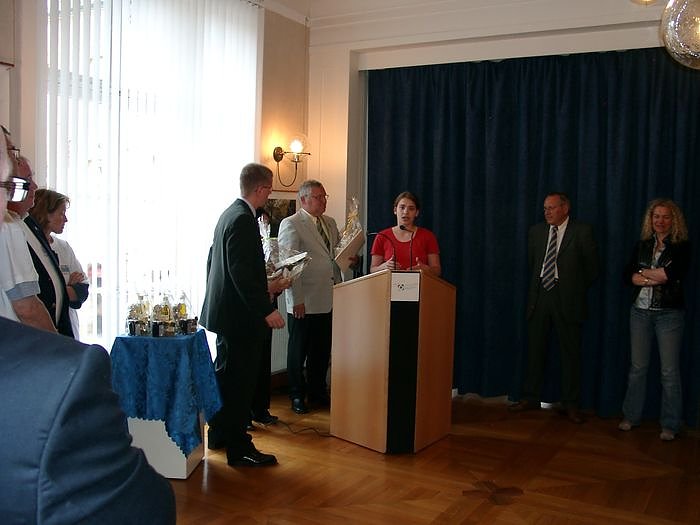 Bei Freunden geschwommen