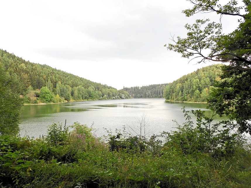 Peter Blei unterwegs an der Talsperre Wippra