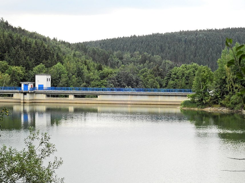 Peter Blei unterwegs an der Talsperre Wippra