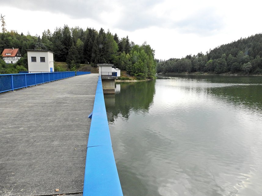 Peter Blei unterwegs an der Talsperre Wippra