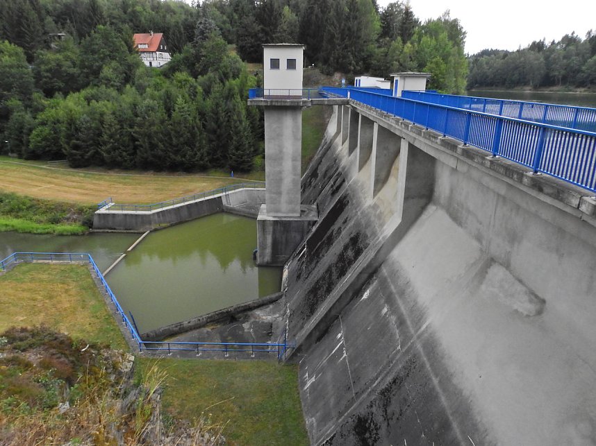 Peter Blei unterwegs an der Talsperre Wippra