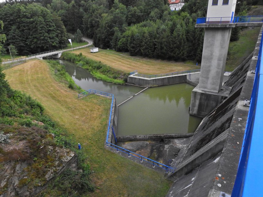 Peter Blei unterwegs an der Talsperre Wippra