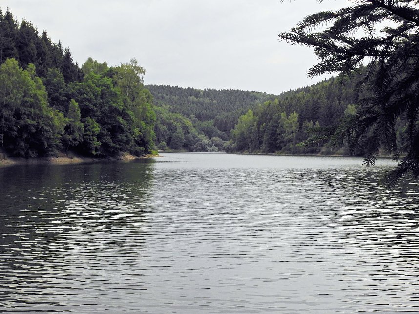 Peter Blei unterwegs an der Talsperre Wippra