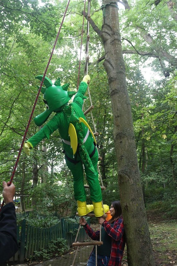 Tabaluga zu Besuch im Jugendg&auml;stehaus Rothleimm&uuml;hle