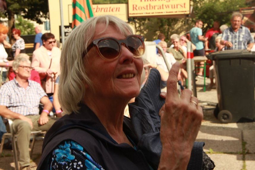 Die Altstadtoriginale um Hannechen Vogelstange er&ouml;ffneten heute Nachmittag das 22. Nordh&auml;user Altstadtfest