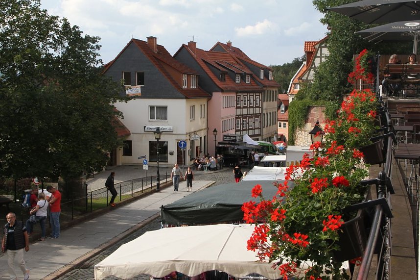 Die Altstadtoriginale um Hannechen Vogelstange er&ouml;ffneten heute Nachmittag das 22. Nordh&auml;user Altstadtfest
