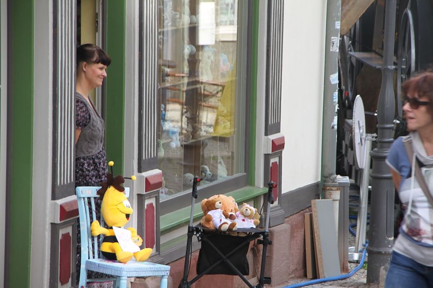 Die Altstadtoriginale um Hannechen Vogelstange er&ouml;ffneten heute Nachmittag das 22. Nordh&auml;user Altstadtfest