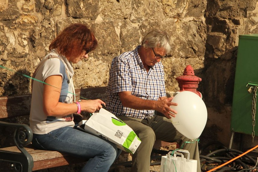 Die Altstadtoriginale um Hannechen Vogelstange er&ouml;ffneten heute Nachmittag das 22. Nordh&auml;user Altstadtfest