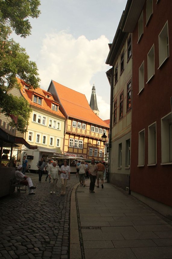 Die Altstadtoriginale um Hannechen Vogelstange er&ouml;ffneten heute Nachmittag das 22. Nordh&auml;user Altstadtfest