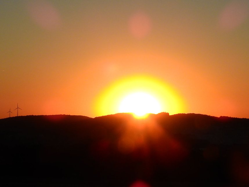 Sonnenuntergang &uuml;ber dem S&uuml;dharz