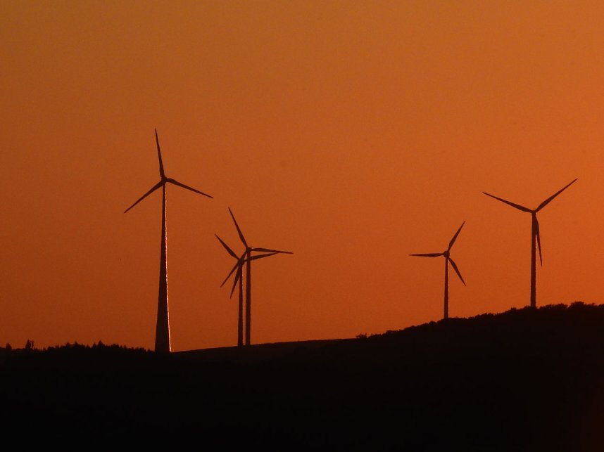 Sonnenuntergang &uuml;ber dem S&uuml;dharz