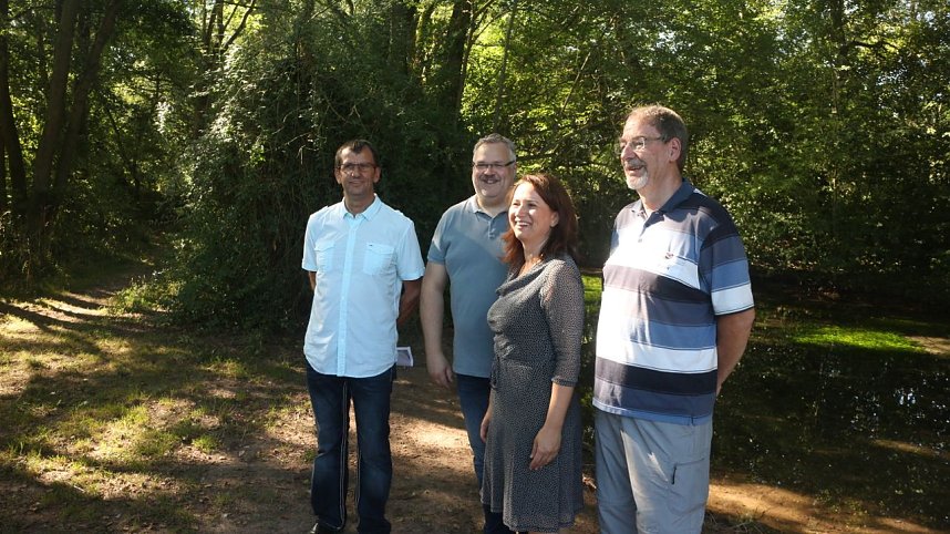 Besuch am Grundlosen Loch - der Naturpark S&uuml;dharz soll weiter ausgebaut werden