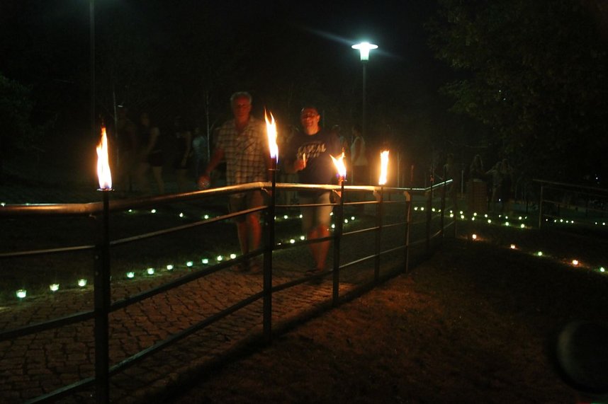 Lichterfest 2016 auf dem Petersberg in Nordhausen