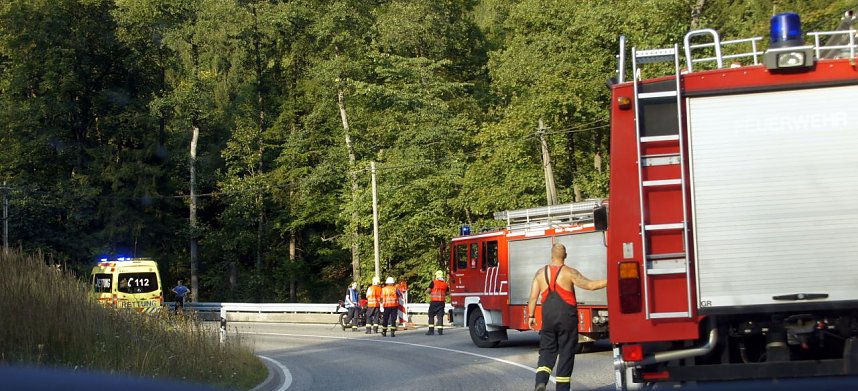 Unfall auf der B 81