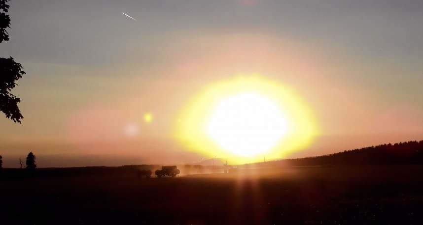 Sonnenuntergang bei Hasselfelde