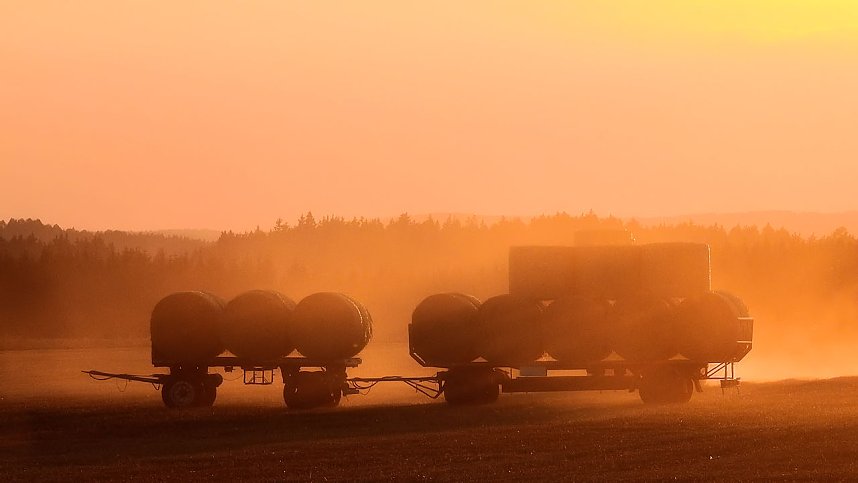 Sonnenuntergang bei Hasselfelde