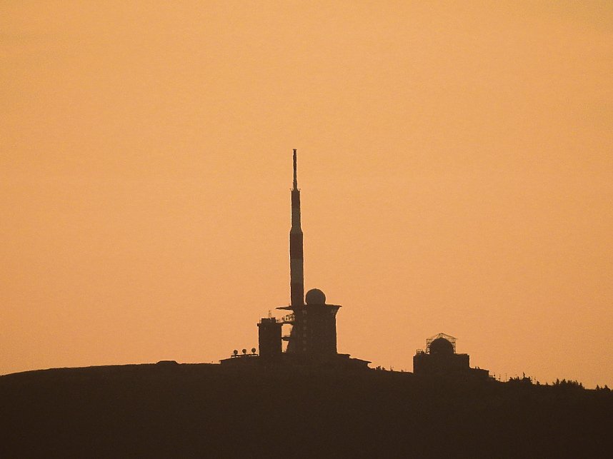 Sonnenuntergang bei Hasselfelde