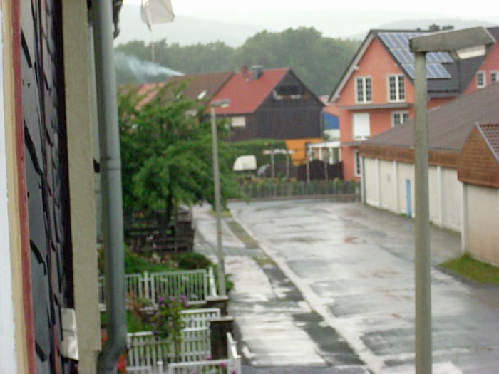 Kurz nach dem Blitzeinschlag