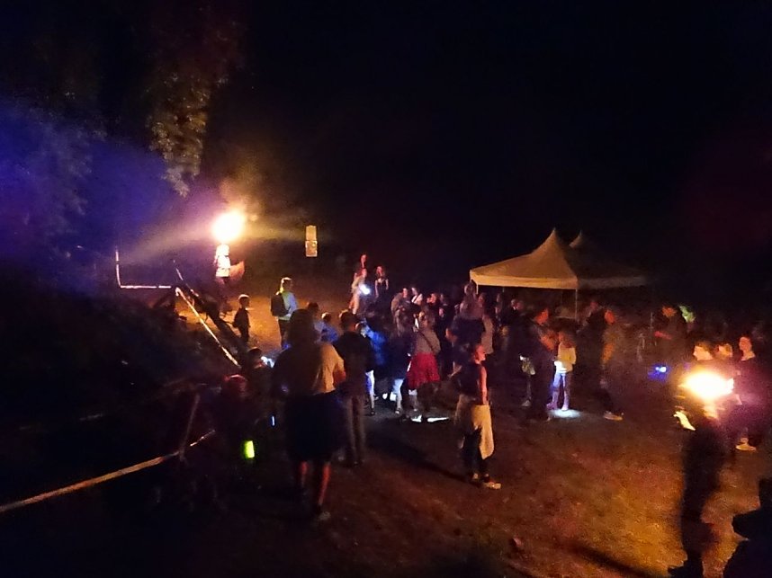 Ebersburg im Fackelschein