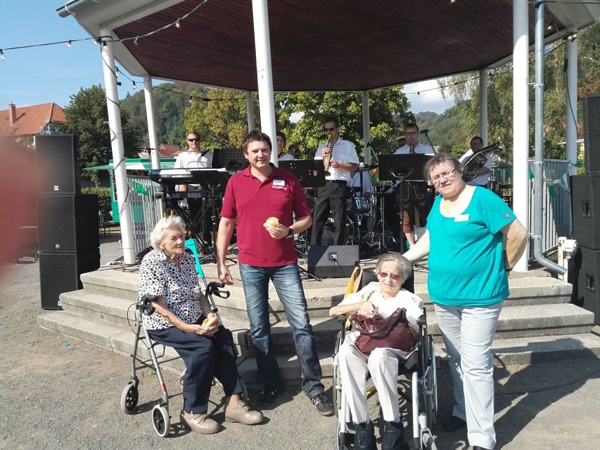 Die Bewohner des Sonnenhofs auf dem Ilfelder Herbstmarkt
