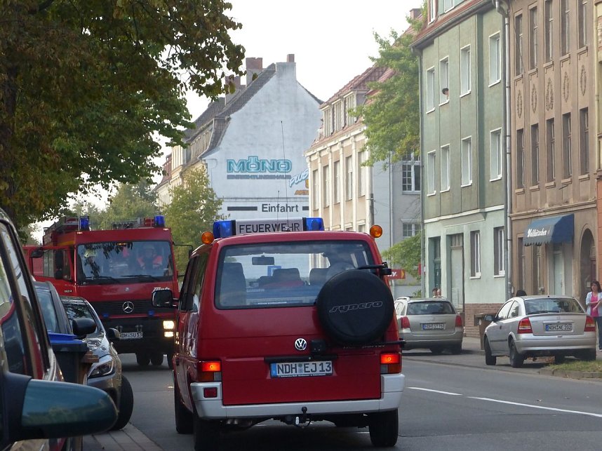Wohnungsbrand mit vier Verletzten