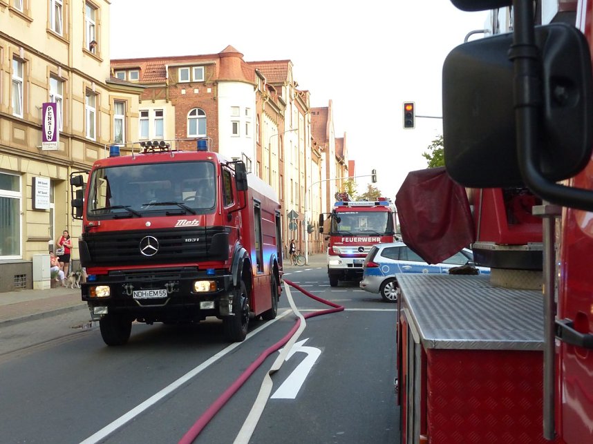 Wohnungsbrand mit vier Verletzten
