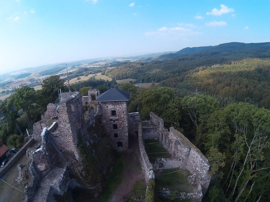 Burgruine Hohnstein von "oben"