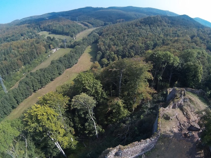 Burgruine Hohnstein von "oben"