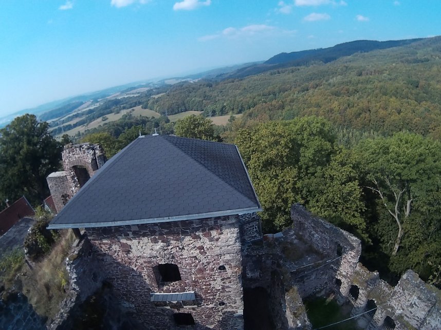 Burgruine Hohnstein von "oben"