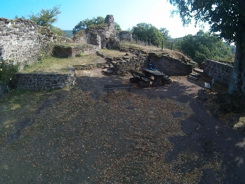 Burgruine Hohnstein von "oben"