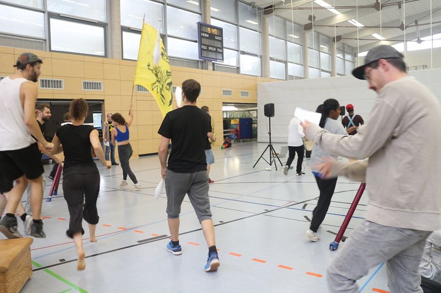 Musik, Bewegung, Kunst - "Instant Acts" an der Regelschule Heringen