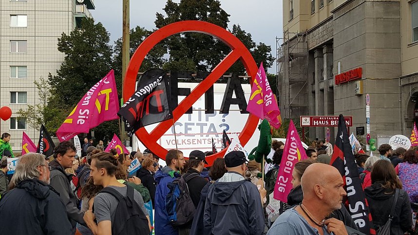 Protest gegen TTIP
