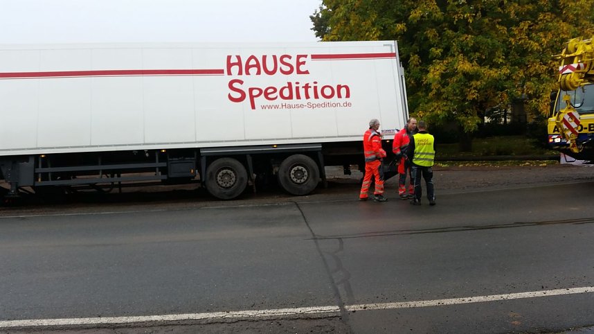 Abgerutscht und eingegraben